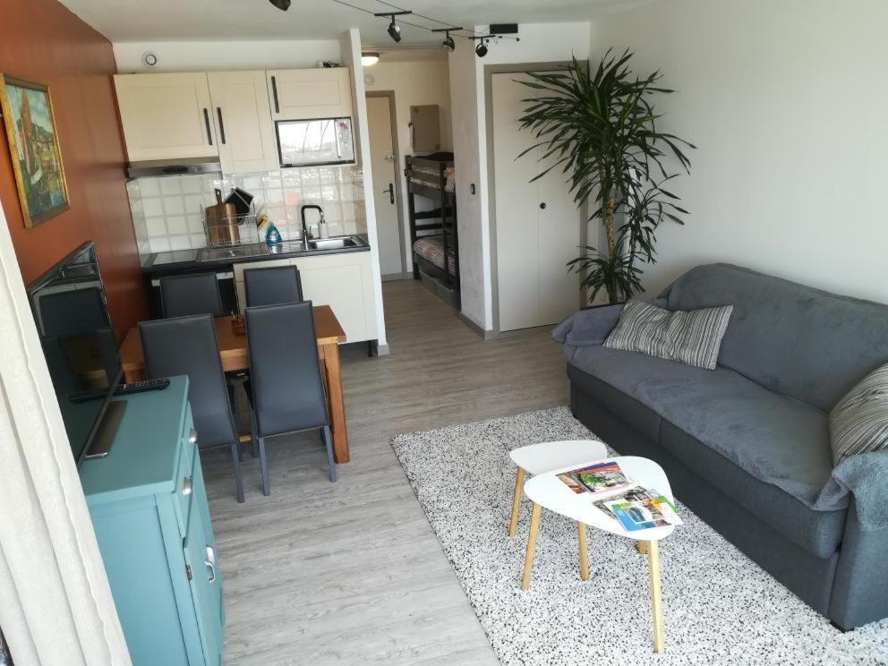 Studio cabine VUE PORT avec parking privé, piscine, parc, boulodrome - Housity