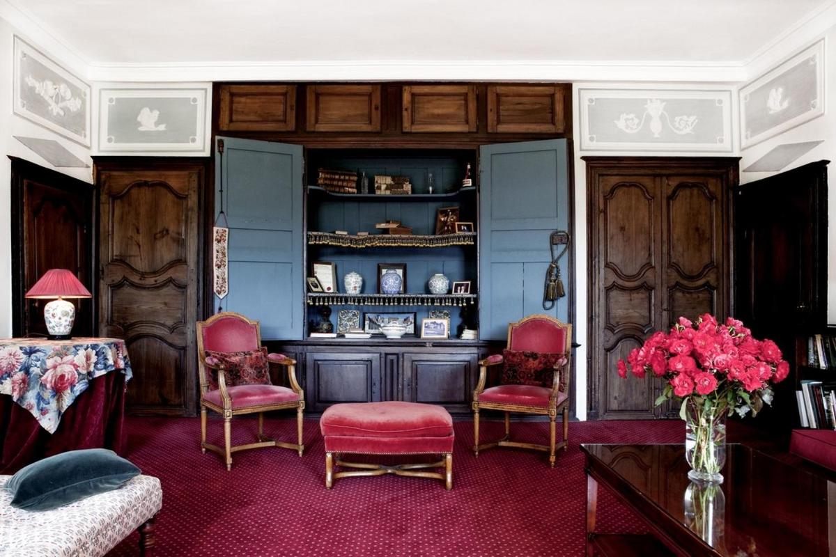 Coin salon dans l'établissement Château des Vigiers