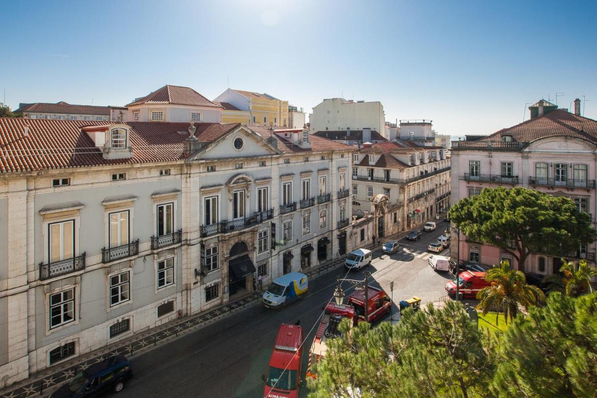 O edifício onde o hotel está situado