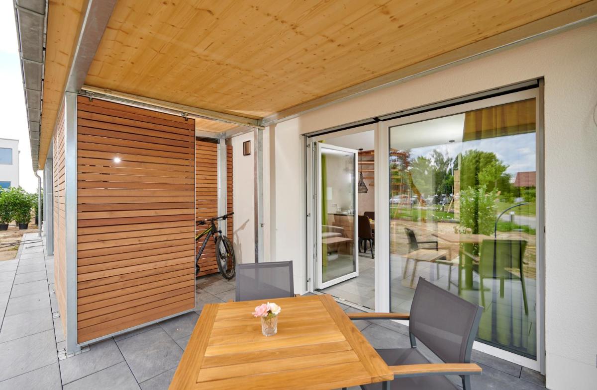 Ein Balkon oder eine Terrasse in der Unterkunft Bachhof Resort Apartments