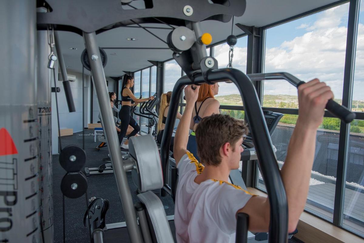 Gimnasio o instalaciones de fitness de Gran Hotel Lakua