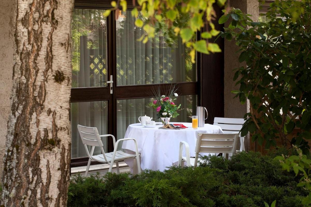 Jardin de l'établissement Hotel le Chalet