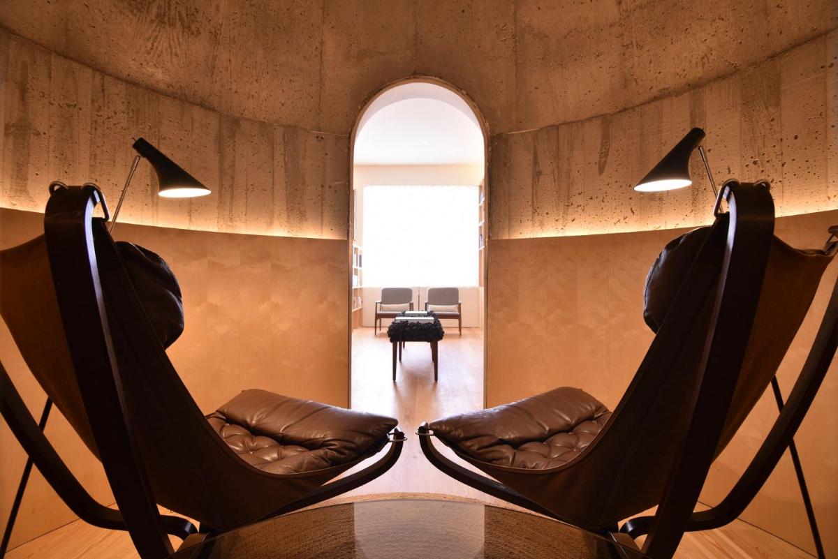 Uma área de estar em Casas Da Lapa, Nature & Spa Hotel