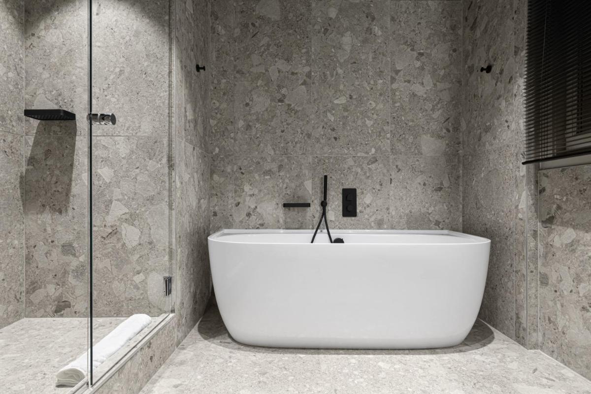 Salle de bains dans l'établissement Hotel Le Chabichou