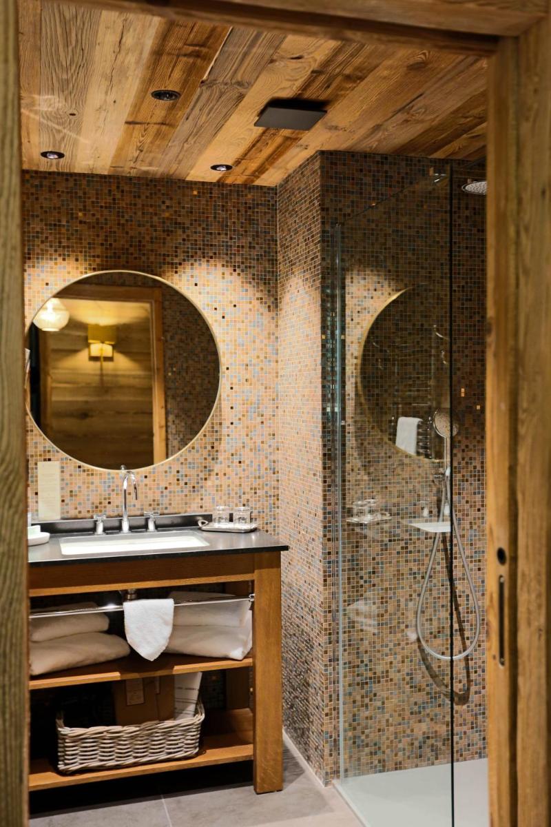 Salle de bains dans l'établissement Hotel Le V de Vaujany