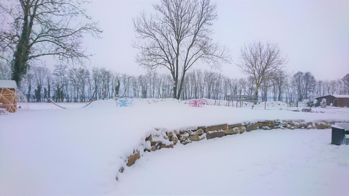 L'établissement Le Moulin d'Oscar & Spa - Mulhouse Nord en hiver