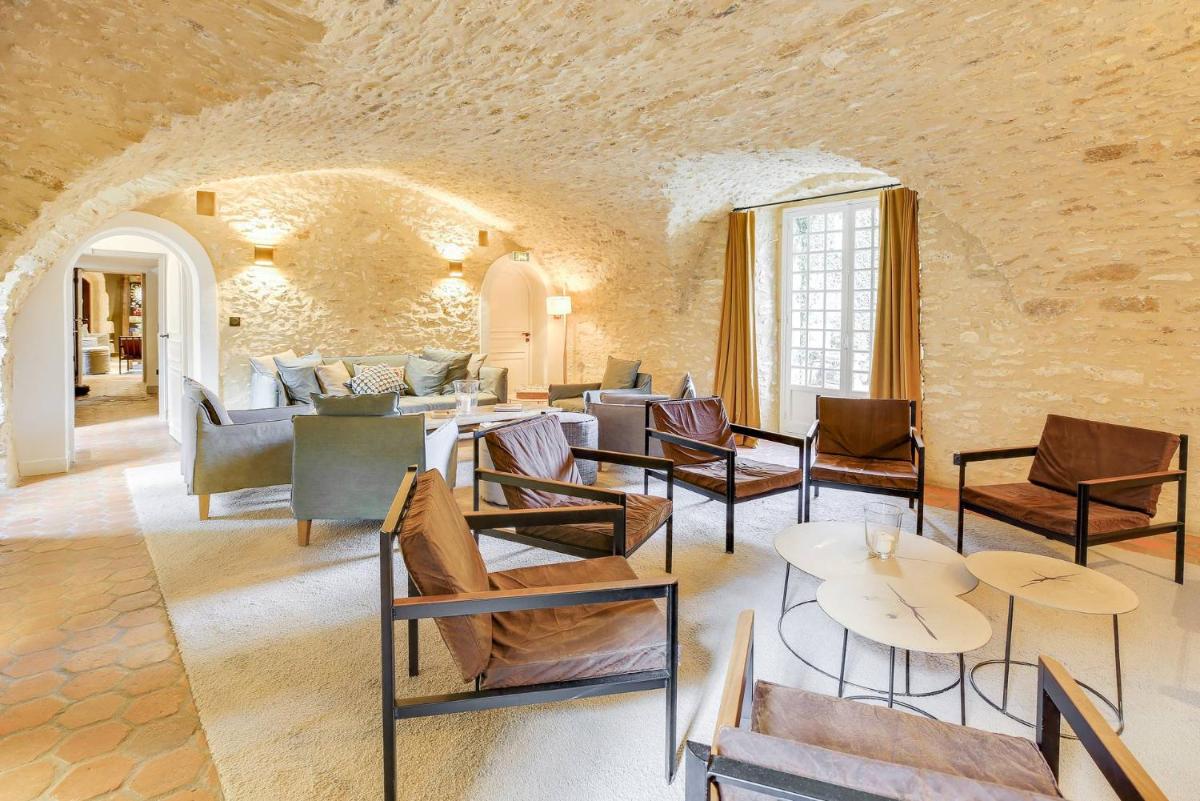 Coin salon dans l'établissement Château De Villiers-Le-Mahieu