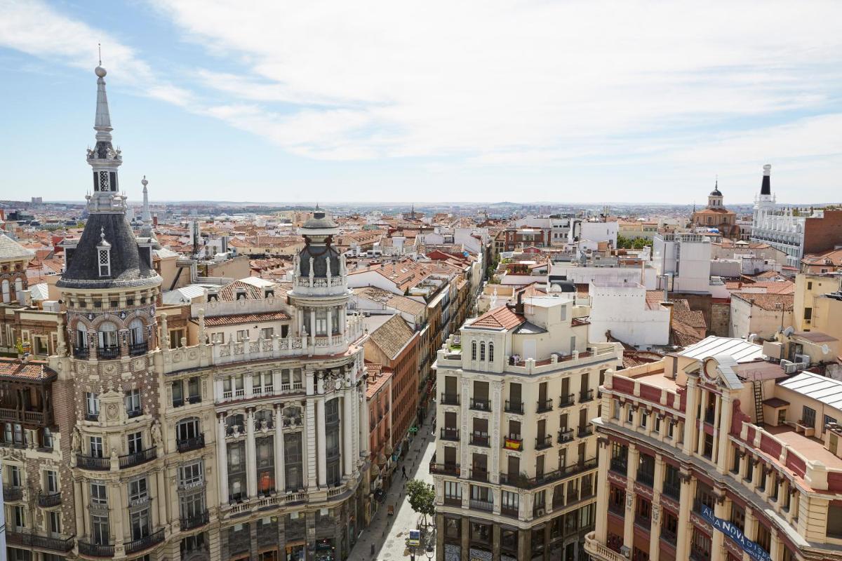 Vista general de Madrid o vista desde el hotel