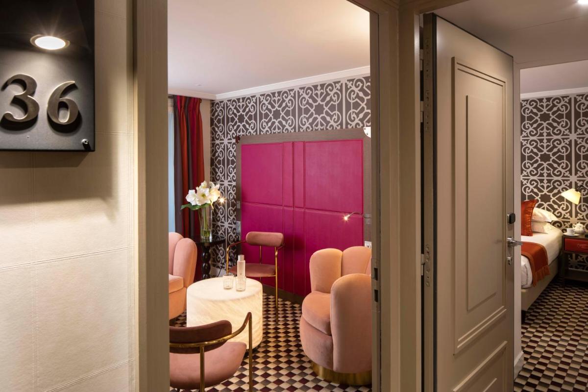 Coin salon dans l'établissement Hotel Phileas Lazare & Spa - Opera