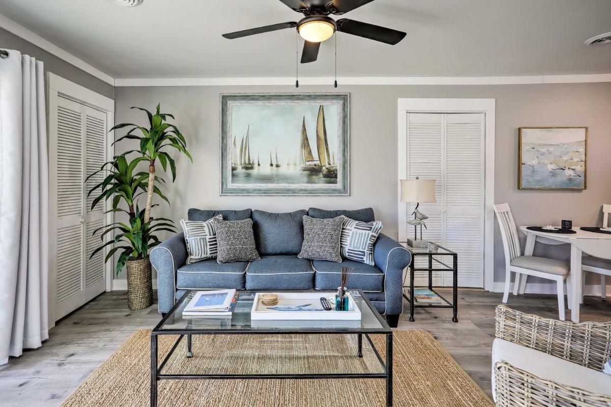 Walk to Surfside Beach Studio with Covered Balcony - Housity