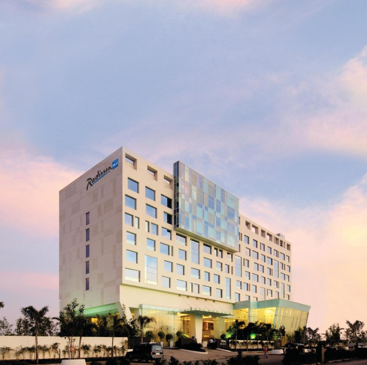 a rendering of a hotel building at Radisson Blu Hotel Pune Kharadi in Pune