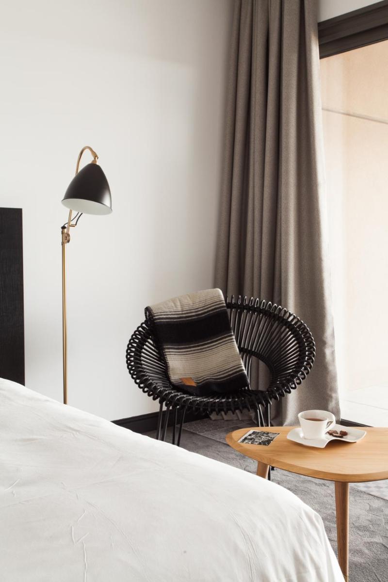 Un ou plusieurs lits dans un hébergement de l'établissement Hôtel & Spa Villa Seren