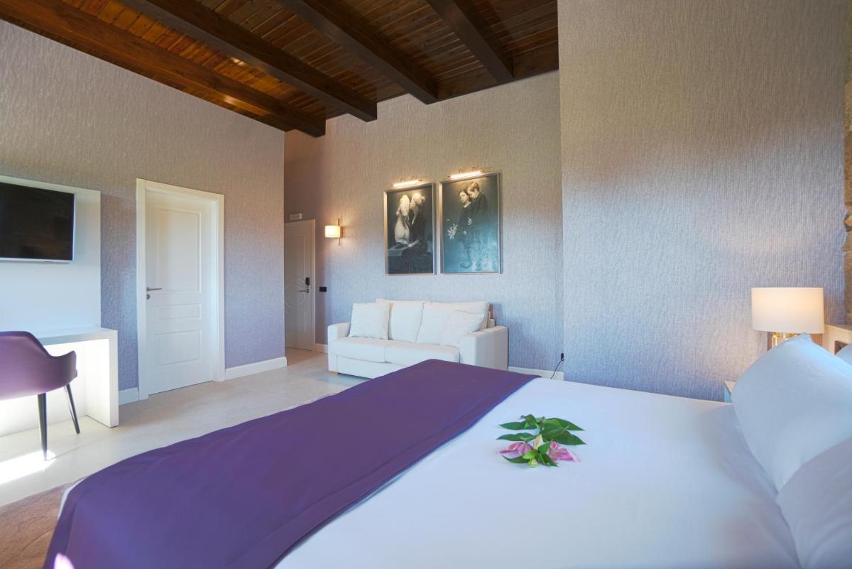 Cama o camas de una habitación en Hotel As Torres da Hermida