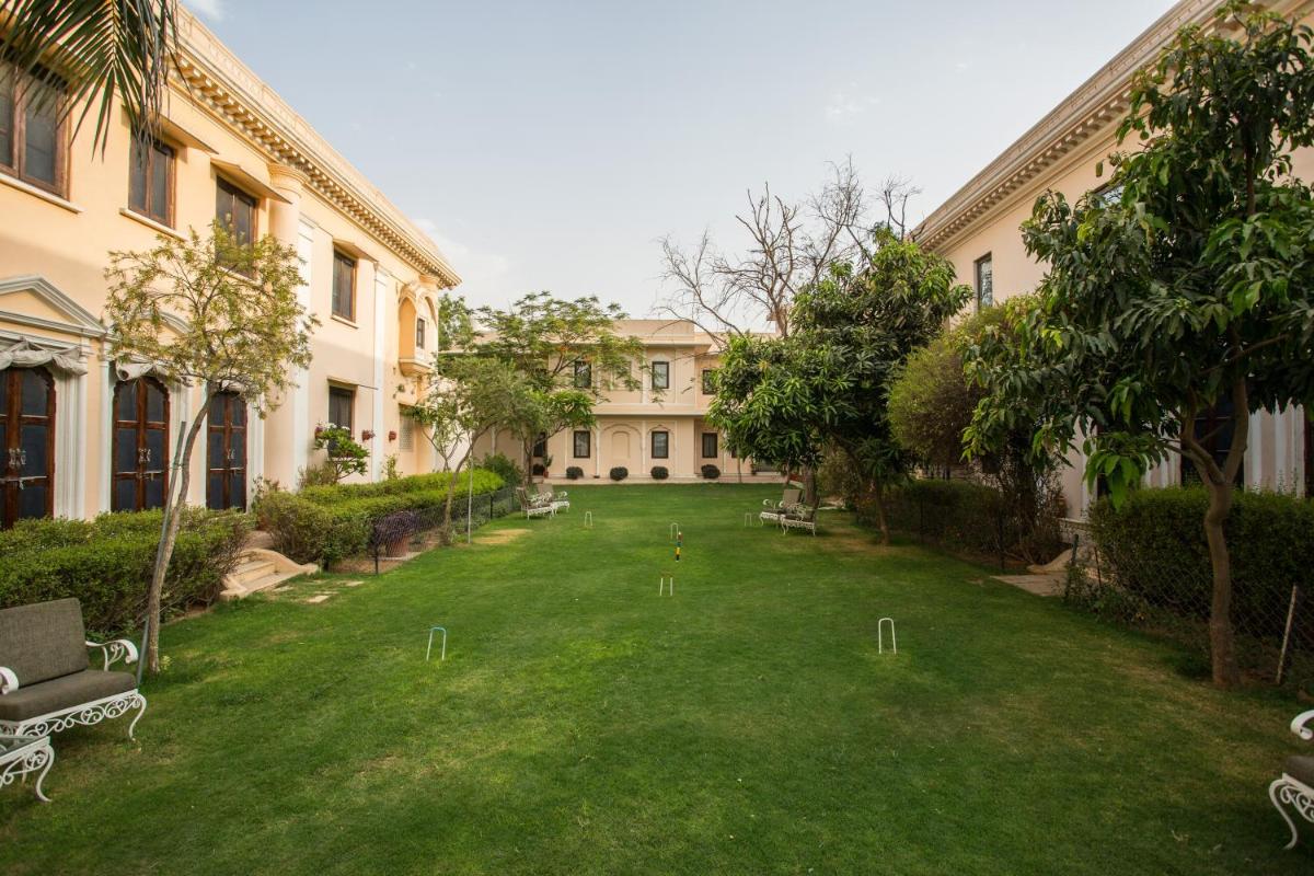 an empty yard in a courtyard of a building at Royal Heritage Haveli - By Leisure Hotels in Jaipur