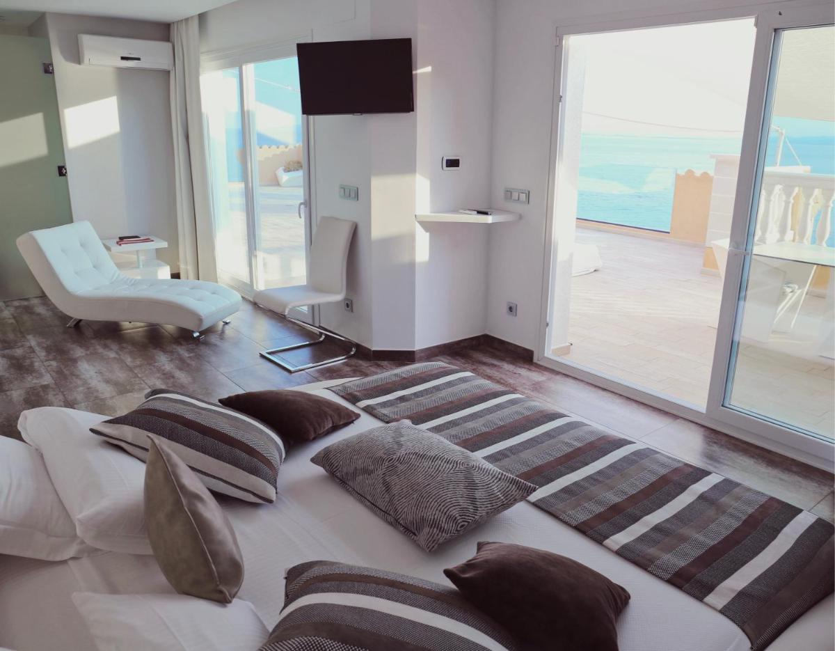 Cama o camas de una habitación en Hotel Vistabella