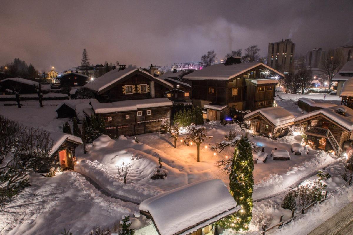 L'établissement Chalet-Hôtel Hermitage en hiver