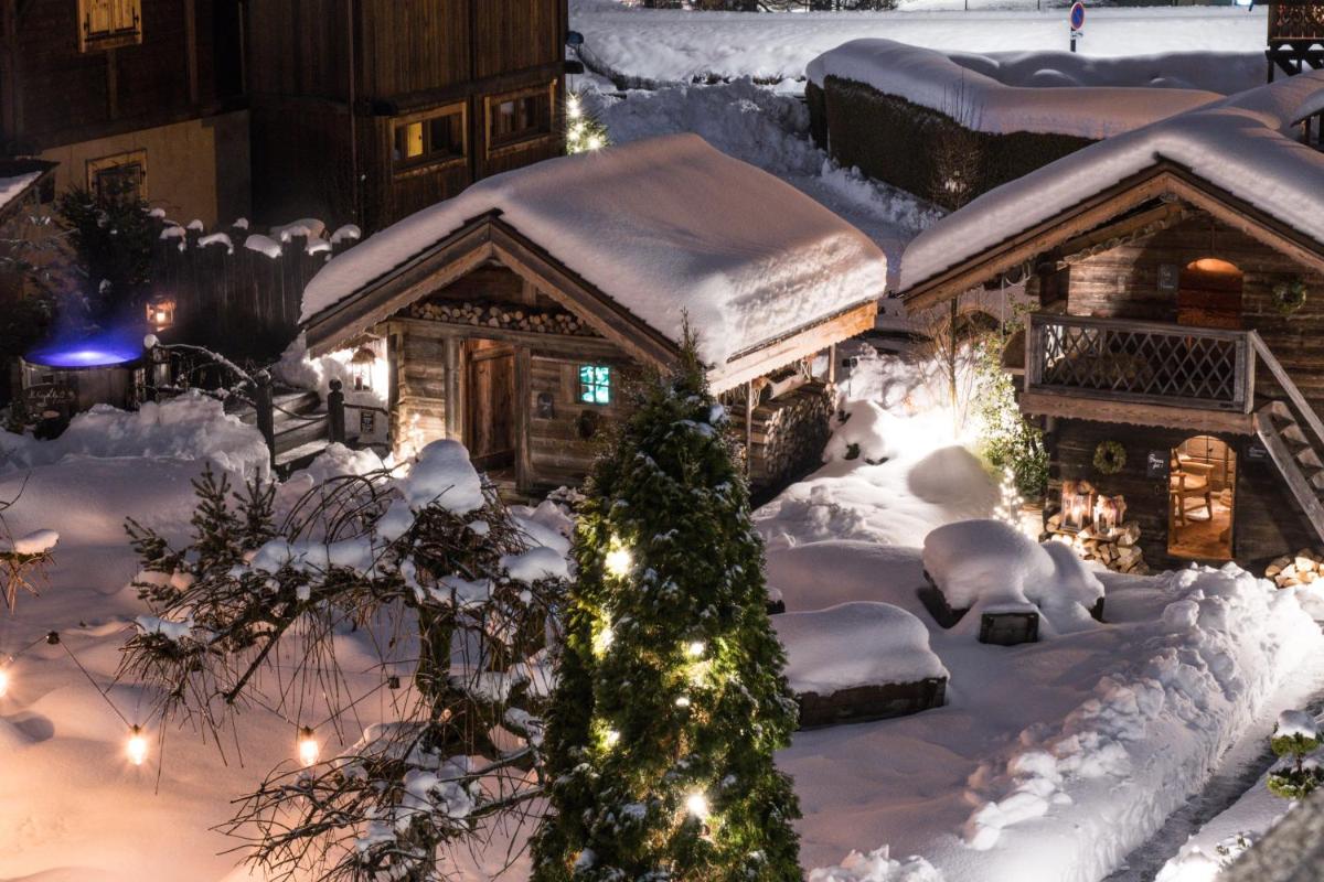 L'établissement Chalet-Hôtel Hermitage en hiver
