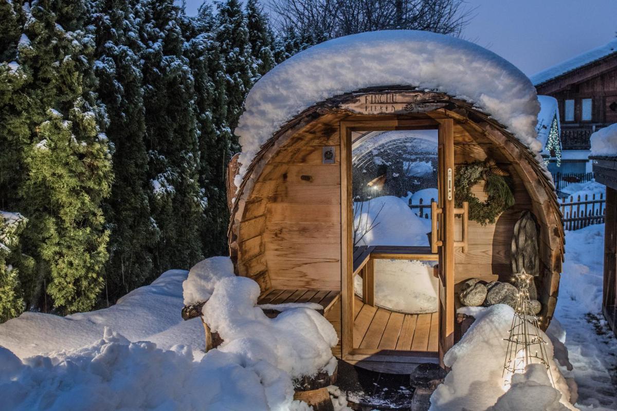 L'établissement Chalet-Hôtel Hermitage en hiver