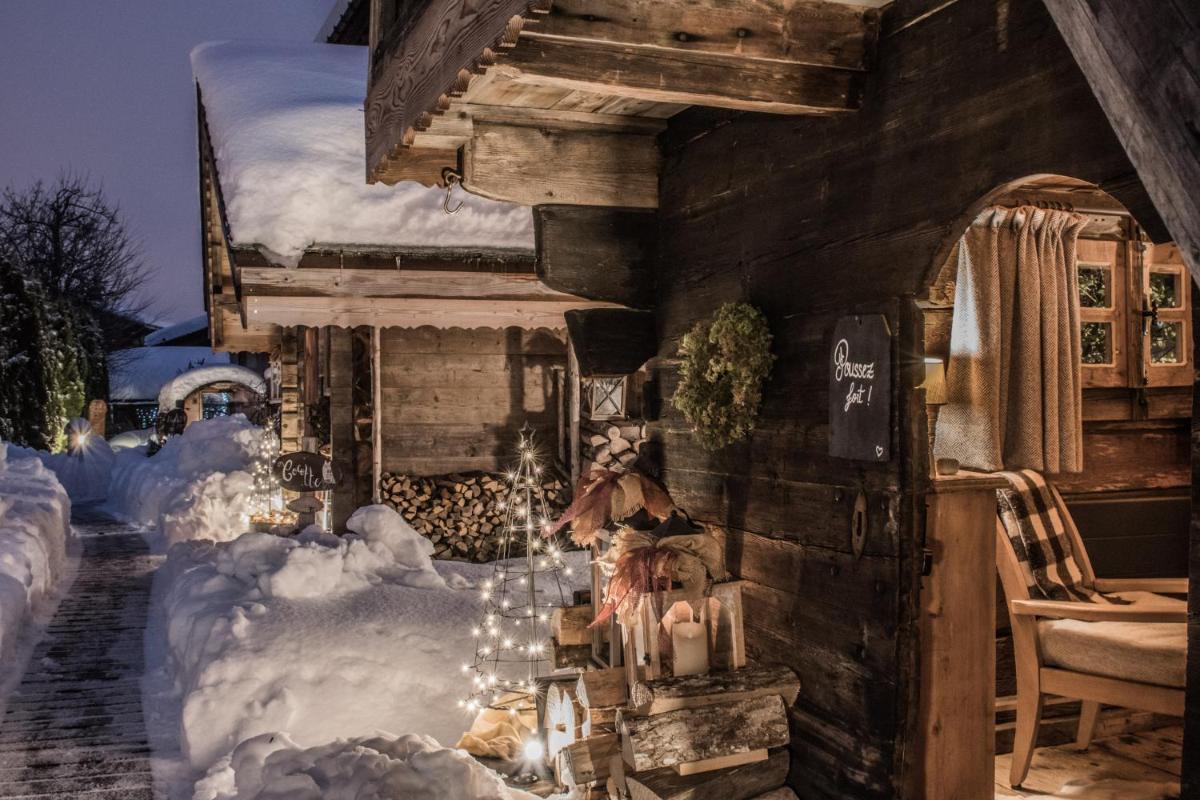 L'établissement Chalet-Hôtel Hermitage en hiver