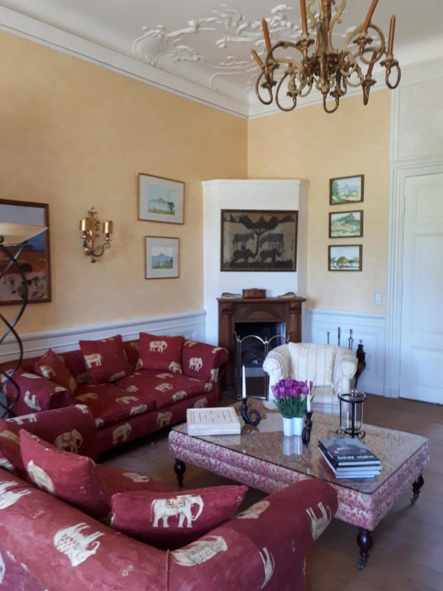 Ein Sitzbereich in der Unterkunft Herrenhaus Borghorst