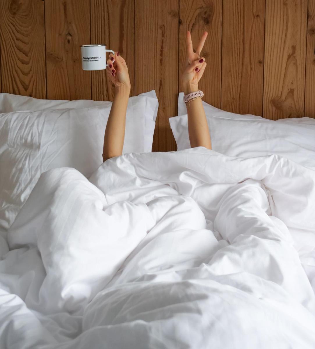 Un ou plusieurs lits dans un hébergement de l'établissement Plan B Hotel - Living Chamonix