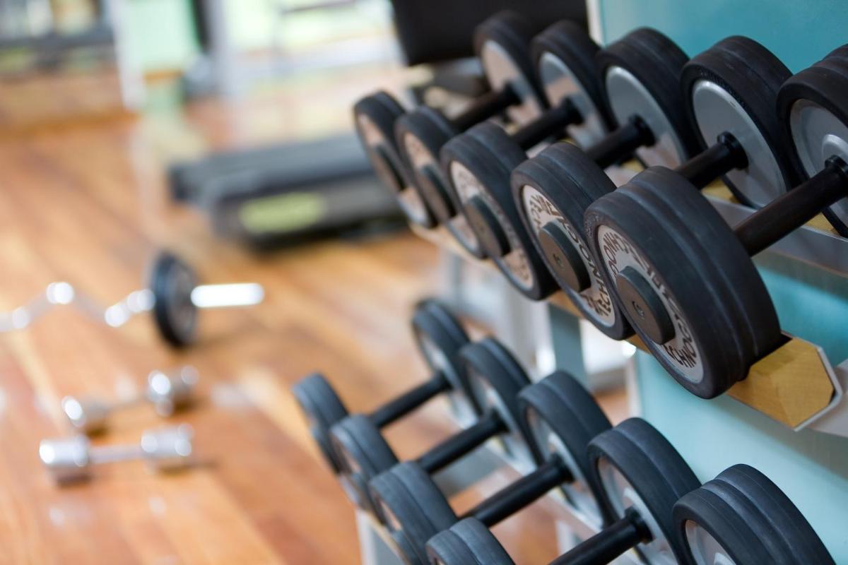 Gimnasio o instalaciones de fitness de Gloria Palace San Agustín Thalasso & Hotel