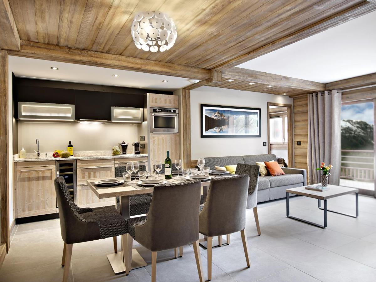 Cuisine ou kitchenette dans l'établissement MGM Hôtels & Résidences - Résidence Chalets Laska