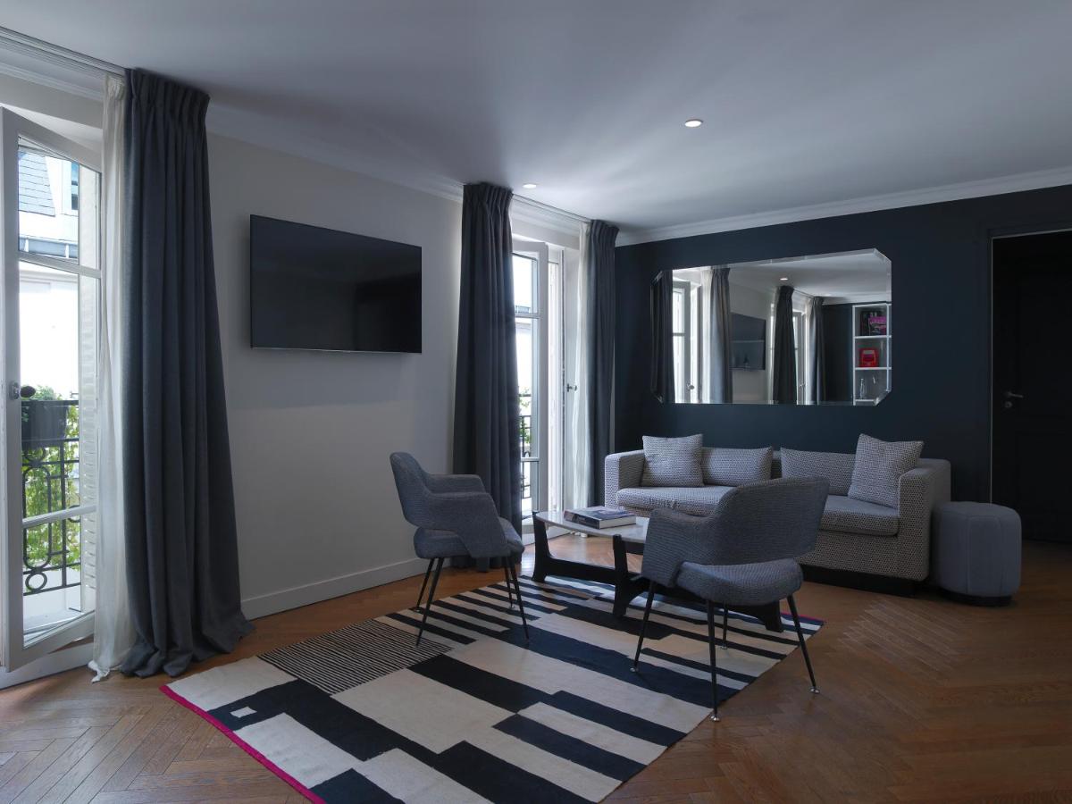 Coin salon dans l'établissement Hotel Bachaumont