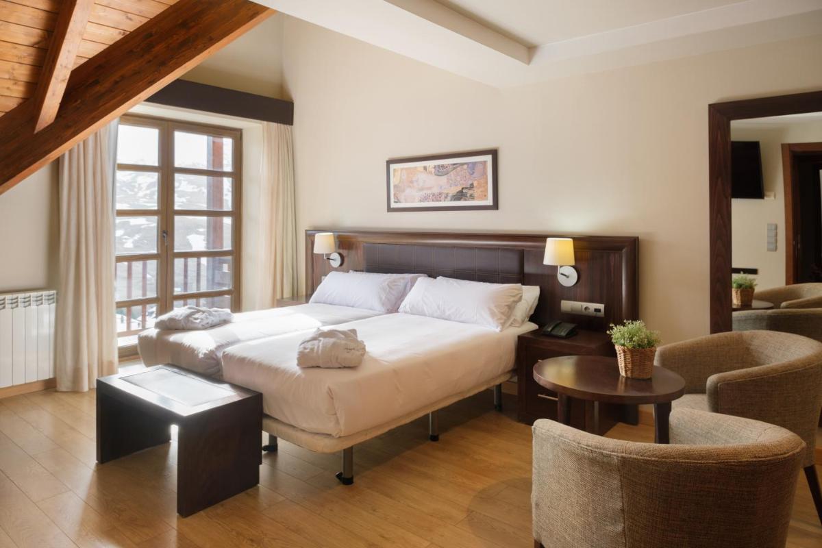Cama o camas de una habitación en Snö Aragon Hills