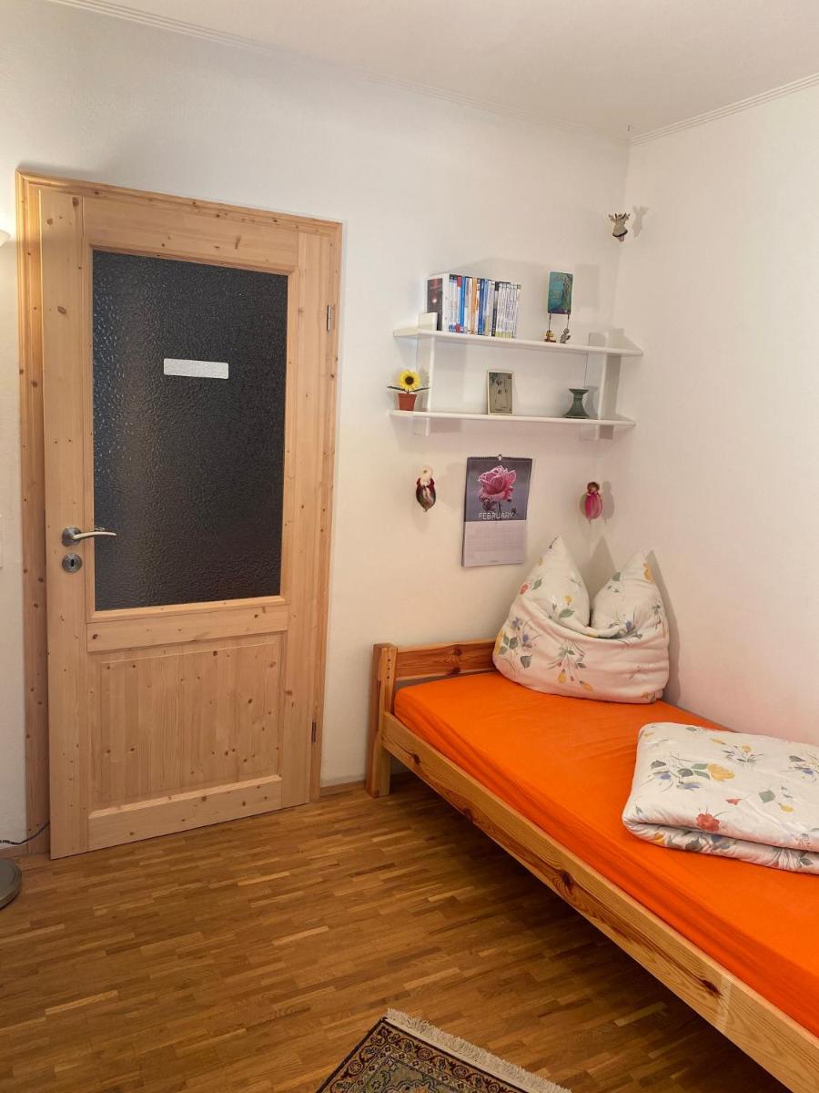 Ein Bett oder Betten in einem Zimmer der Unterkunft Haus am Waldpark