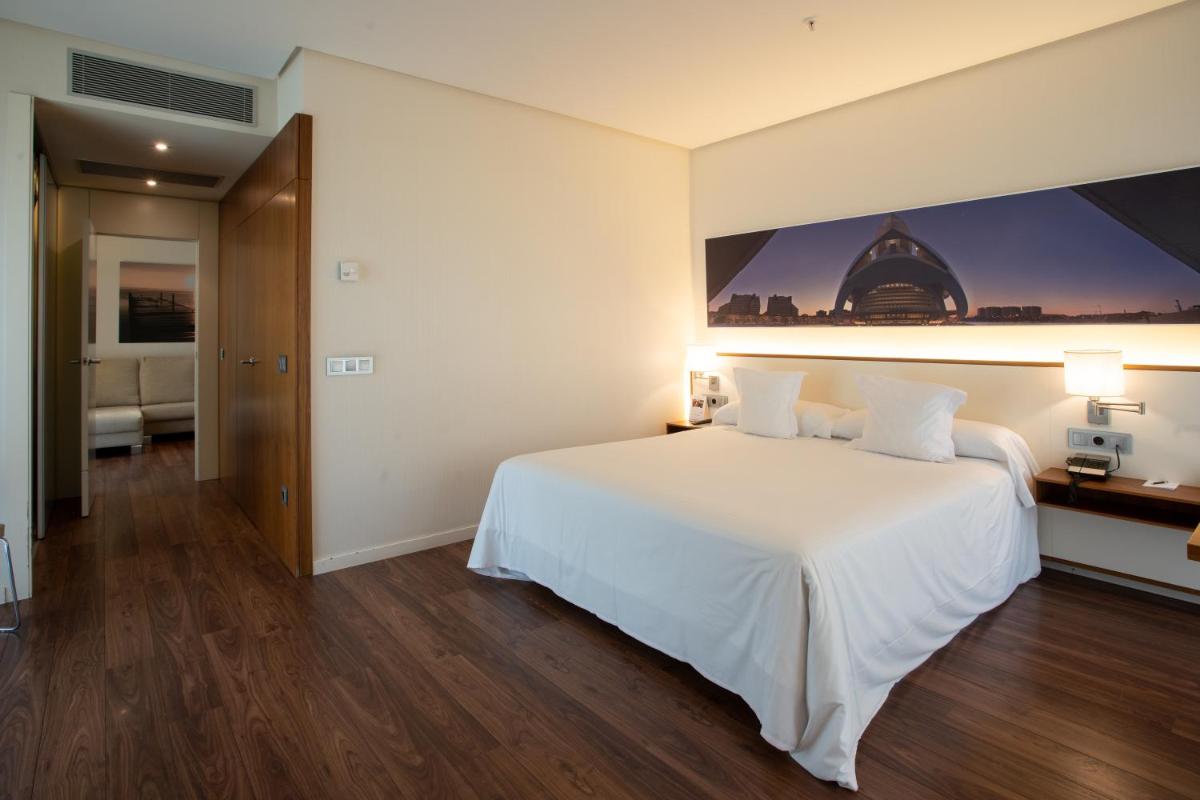 Cama o camas de una habitación en Primus Valencia