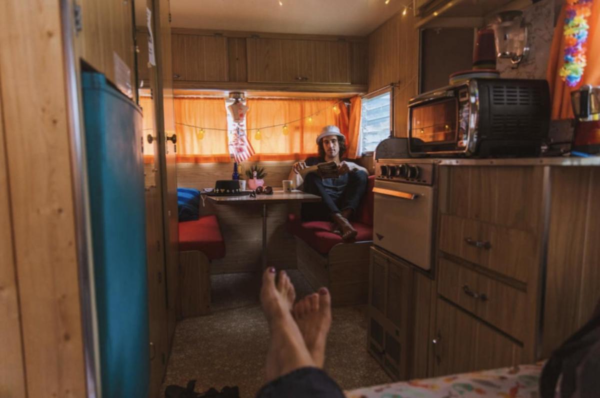 60s Surf Camper with NYC Skyline View in Rockaway Beach - Housity