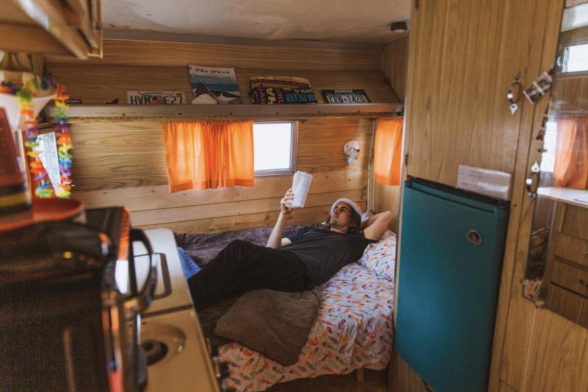 60s Surf Camper with NYC Skyline View in Rockaway Beach - Housity