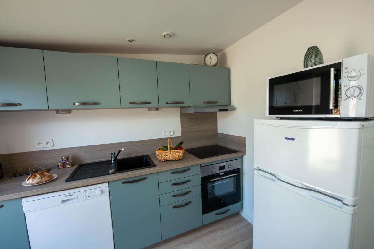Cuisine ou kitchenette dans l'établissement Résidence Les Océanes