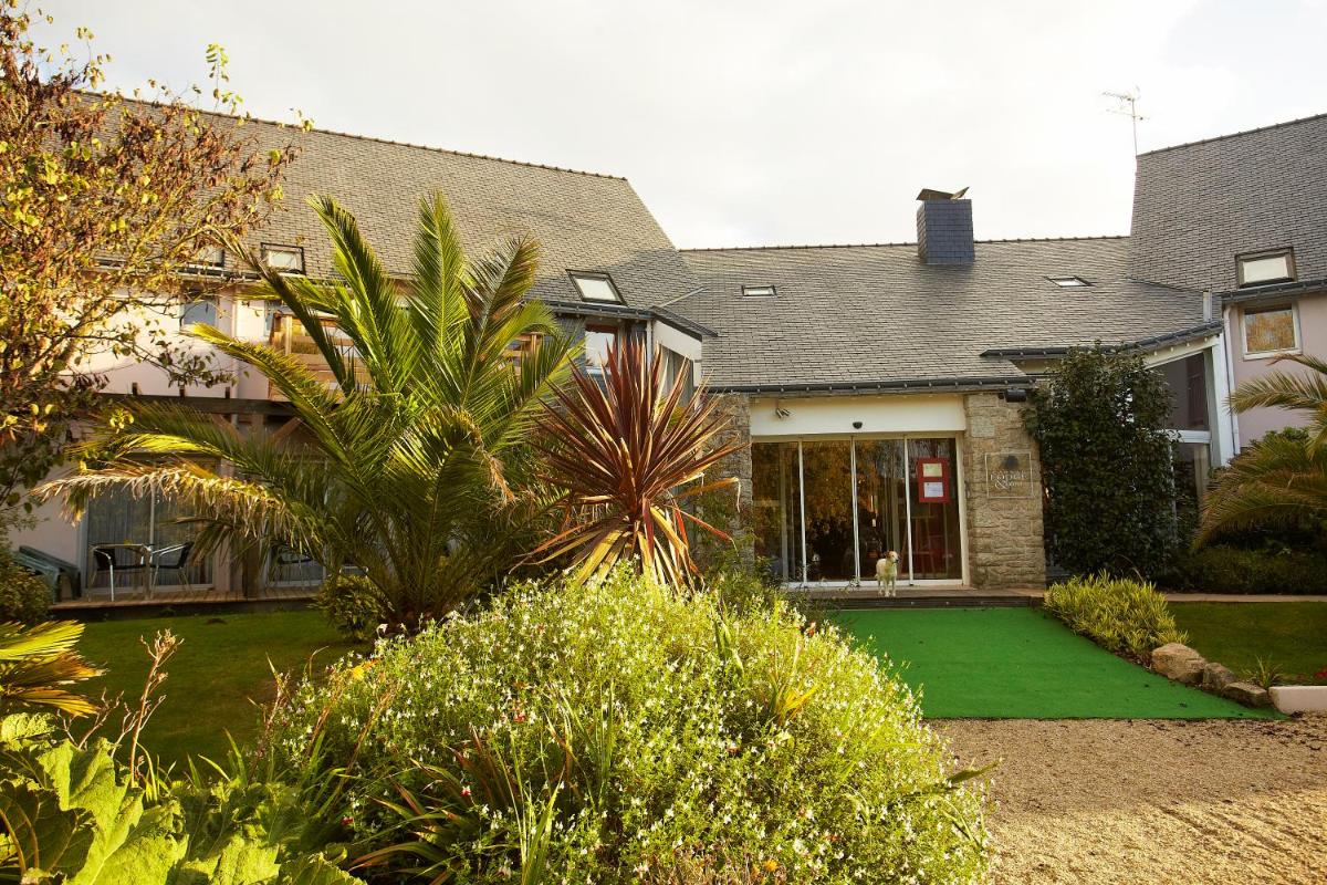 Jardin de l'établissement Carnac Lodge Hotel & Spa