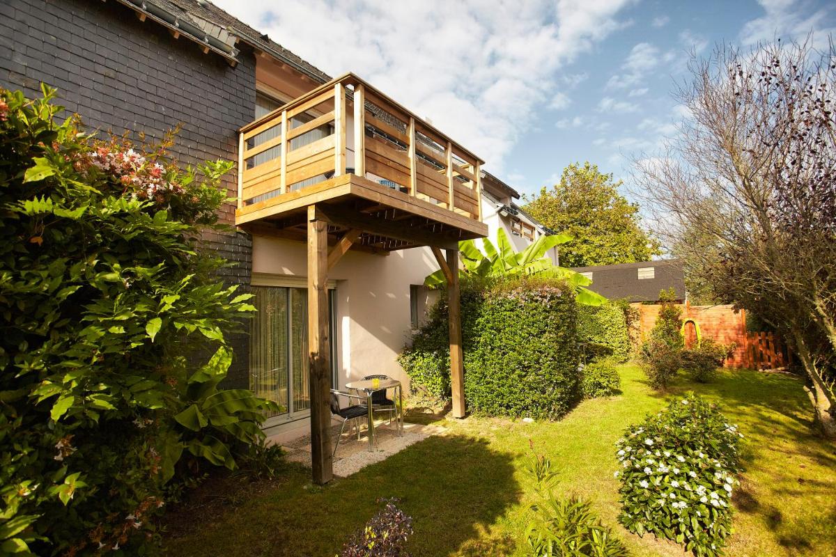 Jardin de l'établissement Carnac Lodge Hotel & Spa