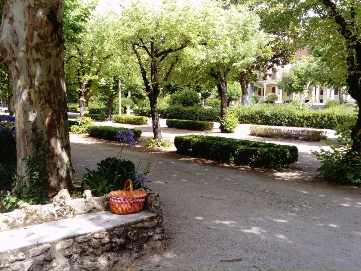Um jardim no exterior de Hotel Termas da Curia