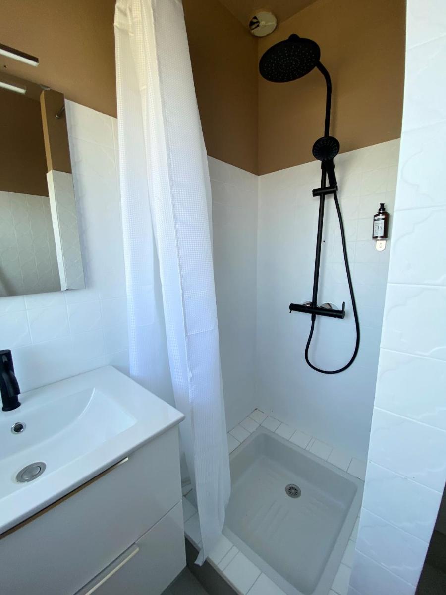 Salle de bains dans l'établissement Maison des Dunes