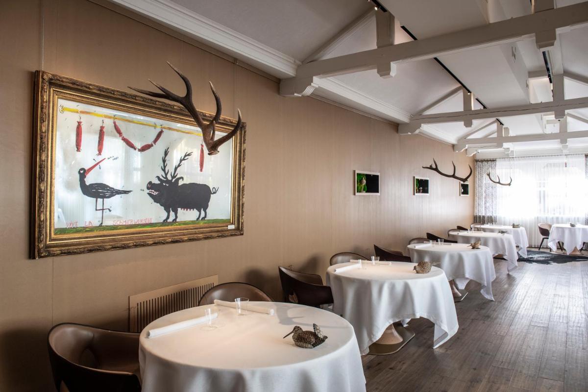 Boissons dans l'établissement Relais et Châteaux Le Chambard