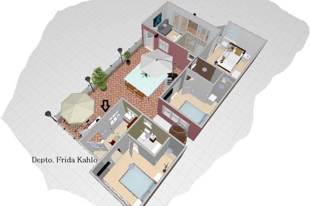 Departamento Frida Kahlo - Dpto de 1 habitación - Bella terraza común - Zona tranquila en CDMX - Hizvo