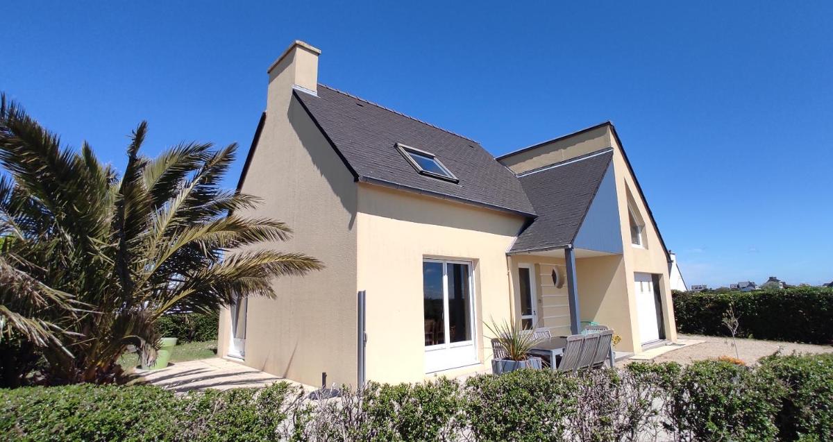 Maison de vacances bord de mer Sibiril Moguériec finistère la villa Léonie - Hizvo