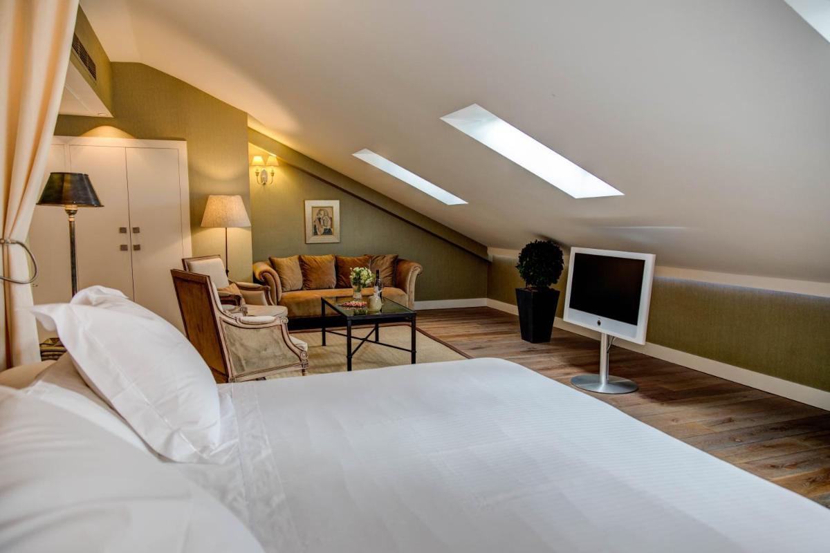 Cama o camas de una habitación en Grand Hotel Don Gregorio