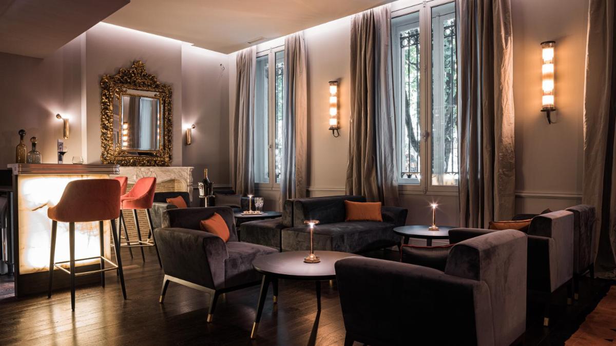 Coin salon dans l'établissement Villas Foch Boutique Hotel & Spa Bordeaux