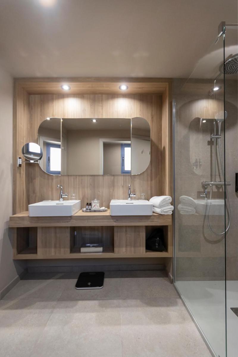 Salle de bains dans l'établissement Hotel L'Acquale