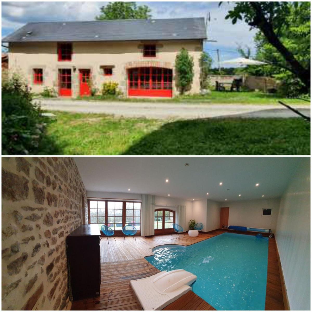 Auverg'Nature gîte Les Poulettes, piscine partagée - Housity