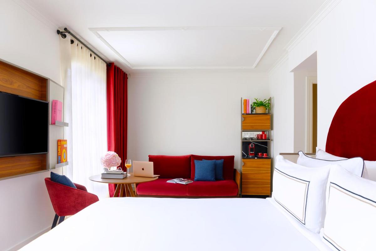 Un ou plusieurs lits dans un hébergement de l'établissement Villa Marquis, member of Meliá Collection - Eiffel Tower