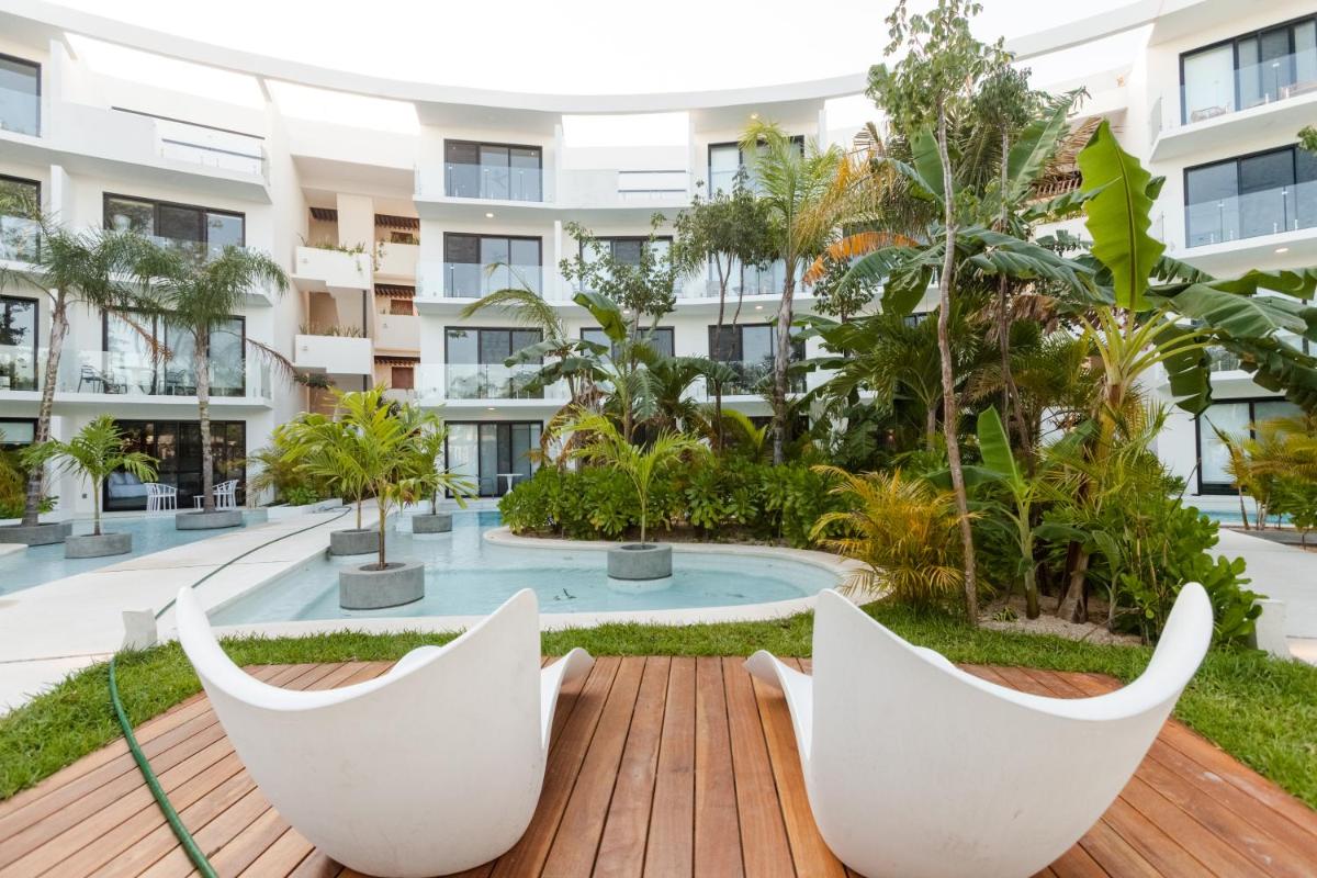 Estudio Tranquilo en La Veleta con Jardín, Alberca, Gimnasio y Cerca del Centro de Tulum A111 - Housity