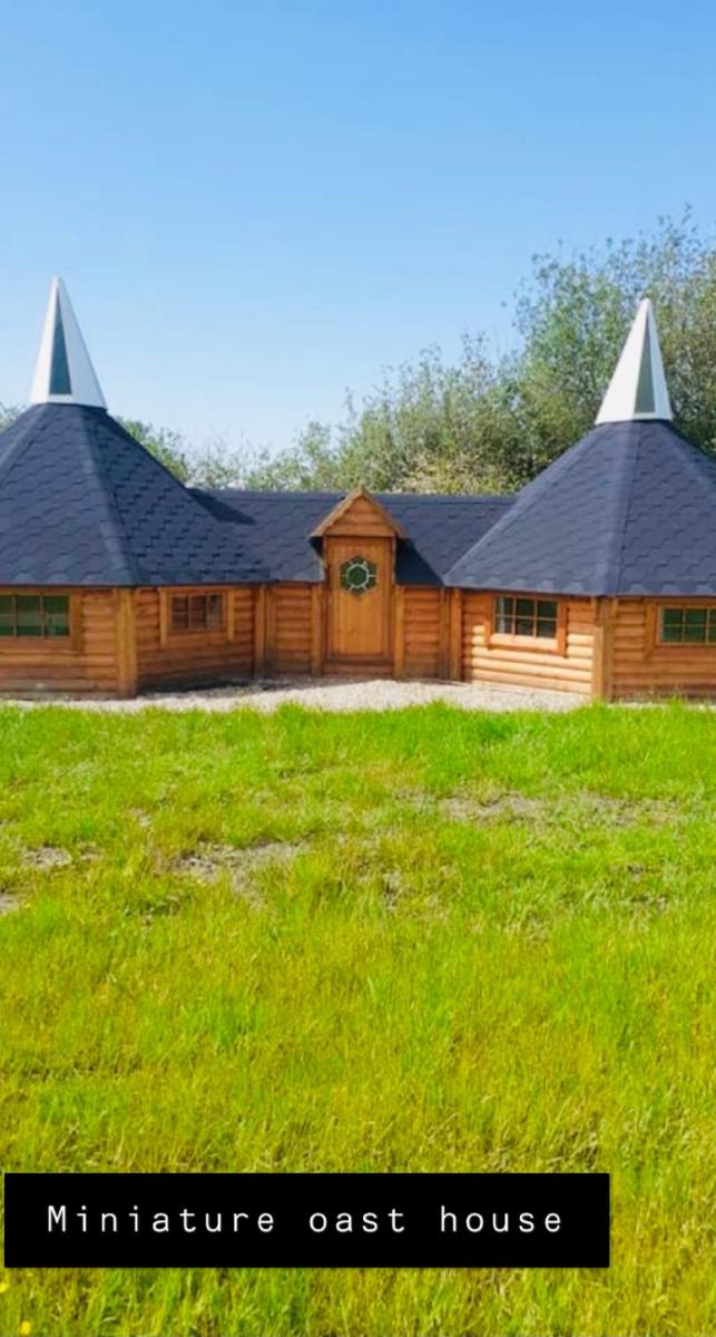 1 Miniature wooden oast house or 1 separate contained Duck house - Housity