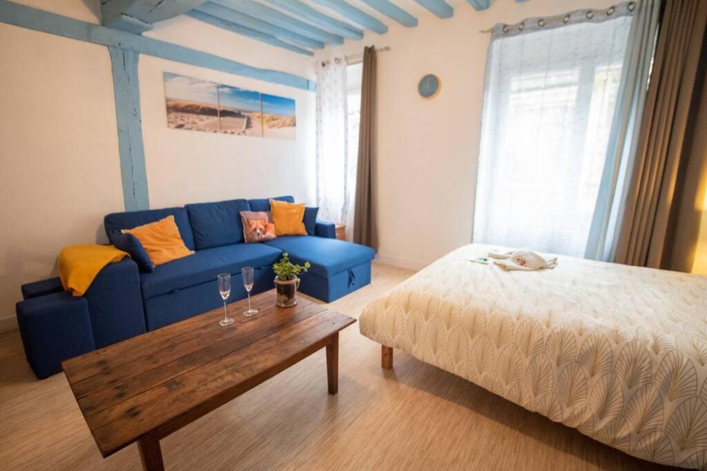 Blue Appartment with a fireplace - Housity