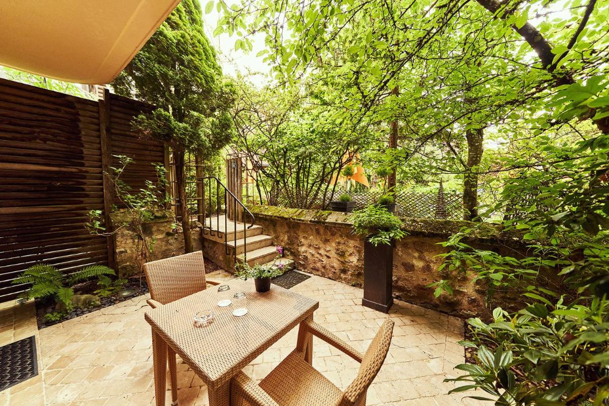 Jardin de l'établissement Relais Bernard Loiseau